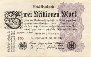 Német Birodalom / Weimari Köztársaság 1923. 2.000.000M (50x) T:II,II/III,III
