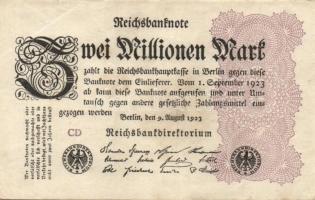 Német Birodalom / Weimari Köztársaság 1923. 2.000.000M (50x) T:II,II/III,III