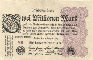 Német Birodalom / Weimari Köztársaság 1923. 2.000.000M (50x) T:II,II/III,III
