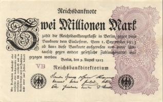 Német Birodalom / Weimari Köztársaság 1923. 2.000.000M (50x) T:II,II/III,III