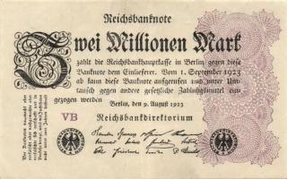 Német Birodalom / Weimari Köztársaság 1923. 2.000.000M (50x) T:II,II/III,III