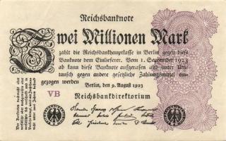 Német Birodalom / Weimari Köztársaság 1923. 2.000.000M (50x) T:II,II/III,III