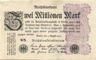 Német Birodalom / Weimari Köztársaság 1923. 2.000.000M (50x) T:II,II/III,III