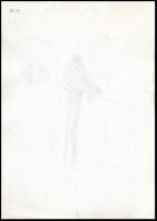 Rau Tibor (1934-2000): 2000, jubileumi inflagranti (erotikus karikatúra). Tus, papír. Jelzett. 30x21...