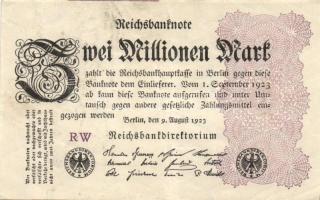 Német Birodalom / Weimari Köztársaság 1923. 2.000.000M (50x) T:II,II/III,III