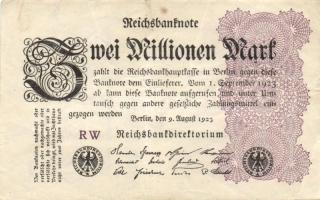 Német Birodalom / Weimari Köztársaság 1923. 2.000.000M (50x) T:II,II/III,III