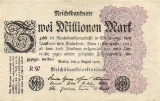 Német Birodalom / Weimari Köztársaság 1923. 2.000.000M (50x) T:II,II/III,III