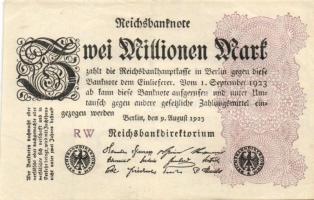 Német Birodalom / Weimari Köztársaság 1923. 2.000.000M (50x) T:II,II/III,III