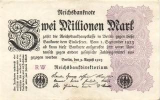 Német Birodalom / Weimari Köztársaság 1923. 2.000.000M (50x) T:II,II/III,III