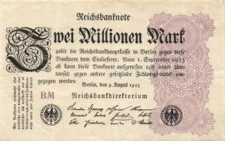 Német Birodalom / Weimari Köztársaság 1923. 2.000.000M (50x) T:II,II/III,III