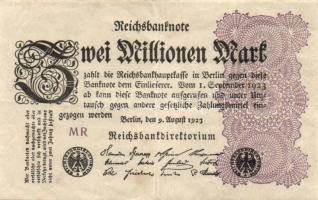 Német Birodalom / Weimari Köztársaság 1923. 2.000.000M (50x) T:II,II/III,III
