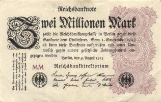 Német Birodalom / Weimari Köztársaság 1923. 2.000.000M (50x) T:II,II/III,III