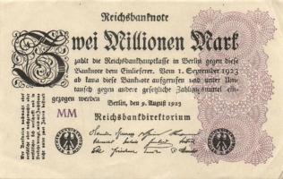 Német Birodalom / Weimari Köztársaság 1923. 2.000.000M (50x) T:II,II/III,III