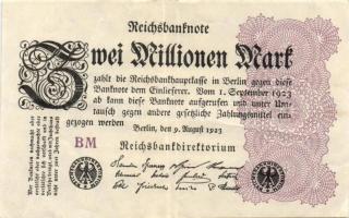 Német Birodalom / Weimari Köztársaság 1923. 2.000.000M (50x) T:II,II/III,III