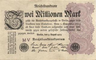 Német Birodalom / Weimari Köztársaság 1923. 2.000.000M (50x) T:II,II/III,III