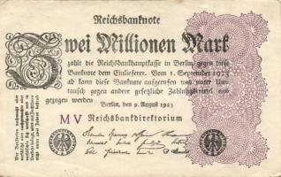 Német Birodalom / Weimari Köztársaság 1923. 2.000.000M (50x) T:II,II/III,III