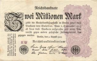 Német Birodalom / Weimari Köztársaság 1923. 2.000.000M (50x) T:II,II/III,III