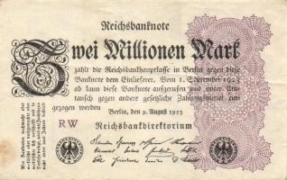 Német Birodalom / Weimari Köztársaság 1923. 2.000.000M (50x) T:II,II/III,III