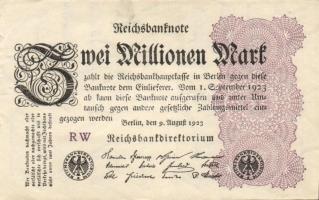 Német Birodalom / Weimari Köztársaság 1923. 2.000.000M (50x) T:II,II/III,III