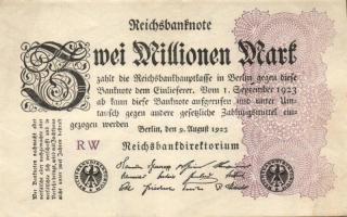Német Birodalom / Weimari Köztársaság 1923. 2.000.000M (50x) T:II,II/III,III
