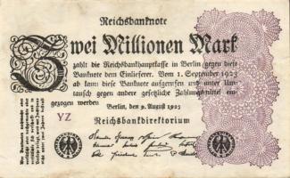 Német Birodalom / Weimari Köztársaság 1923. 2.000.000M (50x) T:II,II/III,III