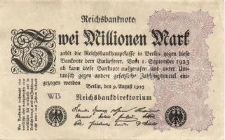 Német Birodalom / Weimari Köztársaság 1923. 2.000.000M (50x) T:II,II/III,III