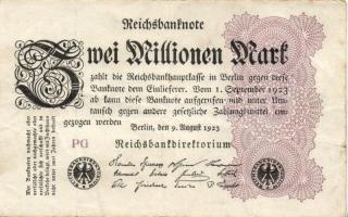 Német Birodalom / Weimari Köztársaság 1923. 2.000.000M (50x) T:II,II/III,III