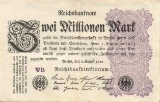 Német Birodalom / Weimari Köztársaság 1923. 2.000.000M (50x) T:II,II/III,III
