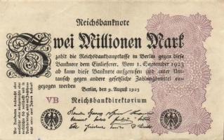 Német Birodalom / Weimari Köztársaság 1923. 2.000.000M (50x) T:II,II/III,III