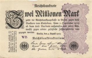 Német Birodalom / Weimari Köztársaság 1923. 2.000.000M (50x) T:II,II/III,III