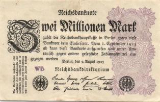 Német Birodalom / Weimari Köztársaság 1923. 2.000.000M (50x) T:II,II/III,III