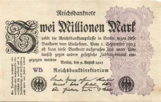 Német Birodalom / Weimari Köztársaság 1923. 2.000.000M (50x) T:II,II/III,III