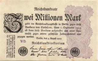 Német Birodalom / Weimari Köztársaság 1923. 2.000.000M (50x) T:II,II/III,III
