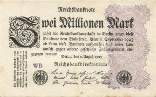 Német Birodalom / Weimari Köztársaság 1923. 2.000.000M (50x) T:II,II/III,III