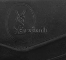 YSL bőr pénztárca, 10x19 cm, kis kopásokkal