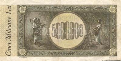 Románia 1947. 5000.000L T:III+