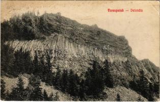 1913 Verespatak, Goldbach, Rosia Montana; Detonáta-hegy. Opera Miklós kiadása / Detunata Flocoasa / mountain (EK)