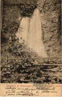 1902 Bánffyhunyad, Huedin; Retyiczeli vízesés. Csoma Sándor kiadása / Rachitele / waterfall (szakadás / tear)