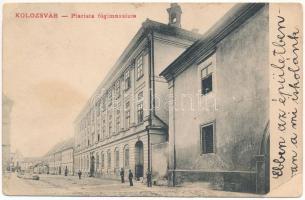 1914 Kolozsvár, Cluj; Piarista főgimnázium. Lepage Lajos kiadása / school (ázott / wet damage)