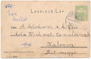 1914 Kolozsvár, Cluj; Piarista főgimnázium. Lepage Lajos kiadása / school (ázott / wet damage)