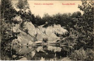 1910 Szováta-fürdő, Baile Sovata; Vörös tó és sós-hegyek / lake and salt rocks
