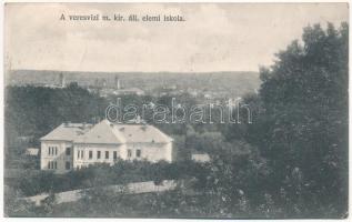 1917 Veresvíz, Valea Rosie (Nagybánya, Baia Mare); M. kir. állami elemi iskola / elementary school (EK)