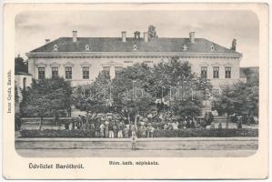 1914 Barót, Baraolt; Római katolikus népiskola. Incze Gyula kiadása / school (EK)