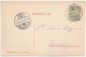 1905 Besztercebánya, Banská Bystrica; Árpád tér. Walther Adolf és társai kiadása / square