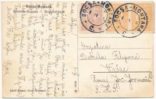 Boksánbánya, Németbogsán, Deutsch-Bogsan, Bocsa Montana; vasúti sín. Adolf Rosner kiadása / railway ...