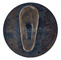 ~1900. "Eger Város Fertálymesteri Testülete" ezüstözött fém gomblyukjelvény (26mm) T:AU