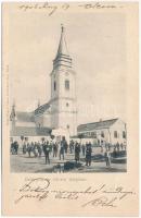 1906 Belényes, Beius; Református templom. Wagner Vilmos fényképész kiadása / Calvinist church (EK)