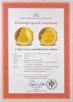 DN "A legértékesebb magyar érmék - I. Lipót tízszeres aranydukátjának replikája" aranyozot...