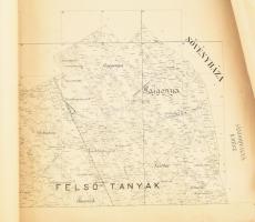 1919 Szeged környéki települések telekrajzi térképei, 9 db, Bp., Magyar Állami Nyomda, feltekerve, v...