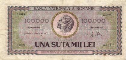 Románia 1947. 100.000L T:III